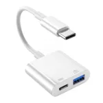 Adaptador OTG Type-C com carregamento