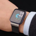 Bracelete milanesa em aco inoxidavel para Redmi Watch 3, Xiaomi Mi Watch Lite