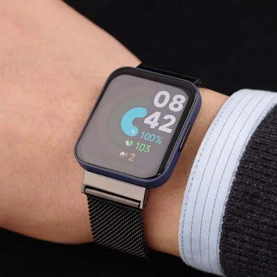 Bracelete milanesa em aco inoxidavel para Redmi Watch 3, Xiaomi Mi Watch Lite Bracelete milanesa em aco inoxidavel para Redmi Watch 3, Xiaomi Mi Watch Lite