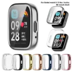 Pelicula de vidro de silicone TPU para Redmi Watch 3 Active 3 Lite, Redmi Watch 3