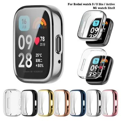 Pelicula de vidro de silicone TPU para Redmi Watch 3 Active 3 Lite, Redmi Watch 3 Pelicula de vidro de silicone TPU para Redmi Watch 3 Active 3 Lite, Redmi Watch 3