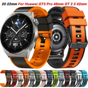 Bracelete de silicone para Huawei Watch GT 3 Pro 46 mm GT4 GT3 GT 2 3 42 mm Pro 46 mm Watch 4 Pro/Honor Magic Band Silik