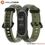 Bracelete de silicone para Mi Band 7, Mi band 7 6