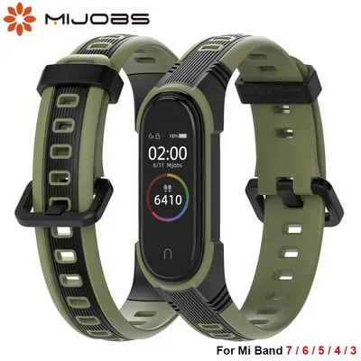 Bracelete de silicone para Mi Band 7, Mi band 7 6 Bracelete de silicone para Mi Band 7, Mi band 7 6