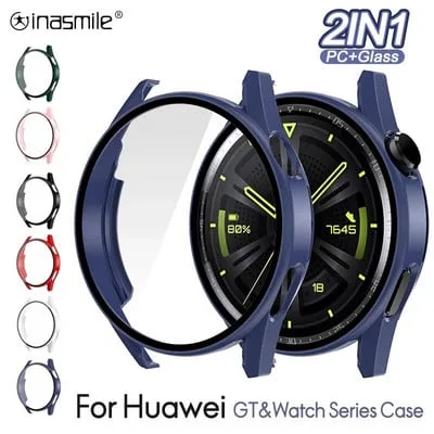 Pelicula de vidro em vidro temperado para Huawei Watch 3 Pro GT 2 GT3 42mm 43mm 46mm 48mm Pelicula de vidro em vidro temperado para Huawei Watch 3 Pro GT 2 GT3 42mm 43mm 46mm 48mm