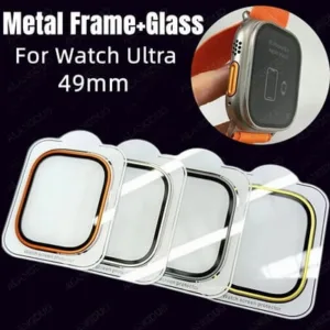 Pelicula de vidro em aco inoxidavel para Apple Watch Ultra 49mm, iWatch Ultra