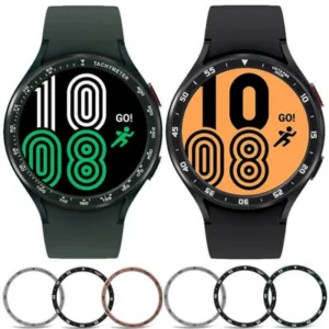 Capa protetora em aco inoxidavel para Galaxy Watch4 Bezel Ring, Samsung Watch 4 5 6 40mm 44mm