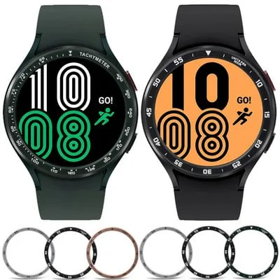 Capa protetora em aco inoxidavel para Galaxy Watch4 Bezel Ring, Samsung Watch 4 5 6 40mm 44mm Capa protetora em aco inoxidavel para Galaxy Watch4 Bezel Ring, Samsung Watch 4 5 6 40mm 44mm