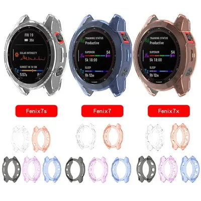 Capa protetora de silicone TPU para Garmin Fenix 7X 7S 7 Sapphire Solar Tactix 7 Capa protetora de silicone TPU para Garmin Fenix 7X 7S 7 Sapphire Solar Tactix 7