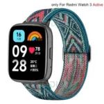 Bracelete de nylon para Redmi Watch 3 Active Woven Women Men Watch
