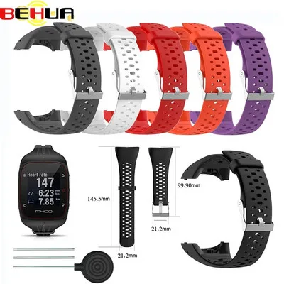Bracelete de silicone para Polar M400 M430 GPS Sports Bracelete de silicone para Polar M400 M430 GPS Sports