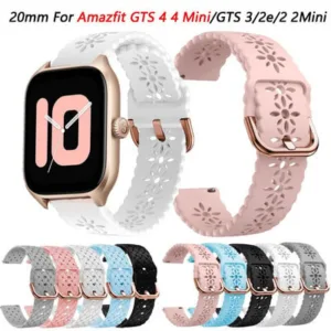 Bracelete de silicone para Amazfit GTS 4/2/2e/3/GTS2 Mini/GTR 42mm