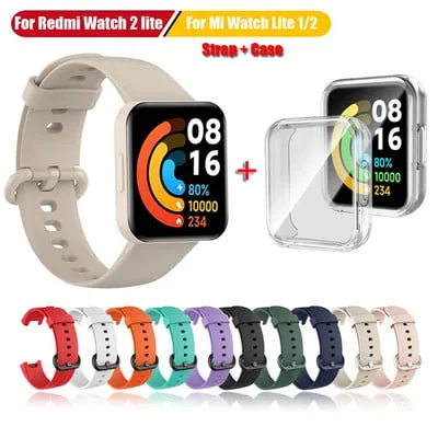 Bracelete de silicone para Redmi Watch 2 Lite, Xiaomi Mi Watch Lite
