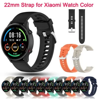 Bracelete de silicone para Xiaomi Mi Watch Color Sports Edition Bracelete de silicone para Xiaomi Mi Watch Color Sports Edition