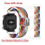 Bracelete em aco inoxidavel de nylon para Redmi Watch 2 2lite ku