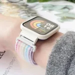 Bracelete em aco inoxidavel de nylon para Redmi Watch 2 3 Lite 3 Active Mi poco, Xiaomi Mi Watch Lite najlonski