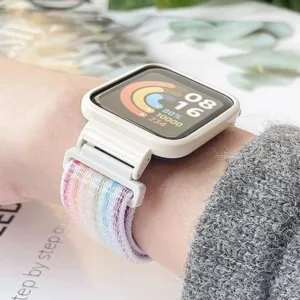Bracelete em aco inoxidavel de nylon para Redmi Watch 2 3 Lite 3 Active Mi poco, Xiaomi Mi Watch Lite najlonski
