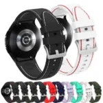 Bracelete de silicone para Galaxy Watch 5 Pro 45 mm