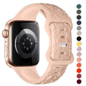 Bracelete de silicone para Apple Watch Ultra 2, IWatch Series