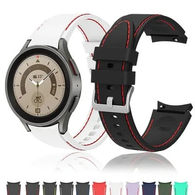 Bracelete de silicone para Galaxy Watch 5 Pro 45 mm Bracelete de silicone para Galaxy Watch 5 Pro 45 mm