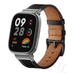 Capa protetora em aco inoxidavel em couro para Redmi Watch 2 3 Lite Metalno ku, Xiaomi mi watch Lite