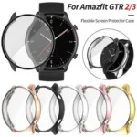 Capa protetora TPU para Amazfit GTR 2/GTR 3/GTR 4, Amazfit GTR3 Pro/3Pro/GTR2e/GTR4, Huami Amazfit GTR3 Pro/3Pro/GTR2e/G