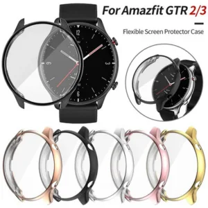 Capa protetora TPU para Amazfit GTR 2/GTR 3/GTR 4, Amazfit GTR3 Pro/3Pro/GTR2e/GTR4, Huami Amazfit GTR3 Pro/3Pro/GTR2e/G
