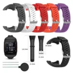 Bracelete de silicone para Polar M400 M430 GPS sportski sat