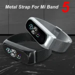 Bracelete em aco inoxidavel para Mi Band 6 5 metalna, Mi Band 6 5