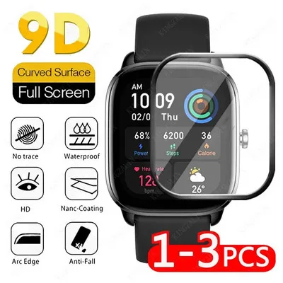 Pelicula de vidro em vidro temperado para Amazfit GTS 4 Mini GTR 4 GTR Mini, Amazfit GTS4 4mini Soft Glass, Huami Amazfi Pelicula de vidro em vidro temperado para Amazfit GTS 4 Mini GTR 4 GTR Mini, Amazfit GTS4 4mini Soft Glass, Huami Amazfi