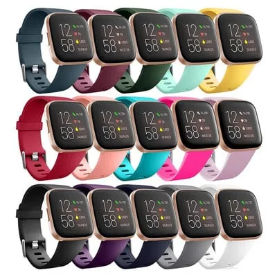 Bracelete de silicone para Fitbit Versa 2
