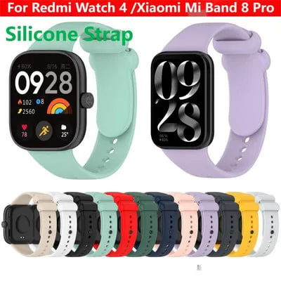 Bracelete de silicone para Redmi Watch 4 Sport, Mi Band 8 Pro WristBand Bracelete de silicone para Redmi Watch 4 Sport, Mi Band 8 Pro WristBand