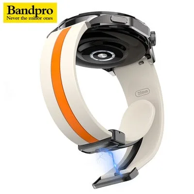 Bracelete de silicone magnetica para Samsung Galaxy Watch 6 5 4, Galaxy Watch 6 5 4, Garmin Vivoactive 4s Bracelete de silicone magnetica para Samsung Galaxy Watch 6 5 4, Galaxy Watch 6 5 4, Garmin Vivoactive 4s
