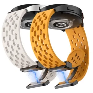 Bracelete de silicone magnetica para Samsung Galaxy Watch 5 pro 6 4 classic 3 20 mm 22 mm, Galaxy Watch 5 pro 6 4 classi