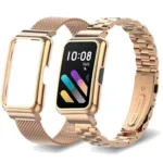 Capa protetora em aco inoxidavel para Smart Band Metalne narukvice, Huawei Band 8 7 6 Watch Band, Honor Band 7 6 Smart B