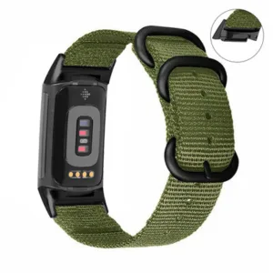 Bracelete de nylon para Fitbit Charge 6 5 sat, Fitbit Charge 5 6