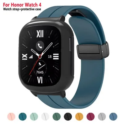 Bracelete de silicone magnetica para Honor Watch 4 narukvice s narukvicom, Honor Watch 4 Band Bracelete de silicone magnetica para Honor Watch 4 narukvice s narukvicom, Honor Watch 4 Band