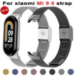 Bracelete milanesa em aco inoxidavel para Mi Band 8