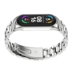 Bracelete em aco inoxidavel para Mi Band 9 8 7 6 5 4 3 Metal Correa Mi Band 8
