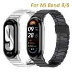 Bracelete em aco inoxidavel para Mi Band 9, Smart Band 9 Metalni