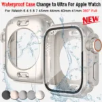 Pelicula de vidro em vidro temperado para Apple Watch 45mm, IWatch Series