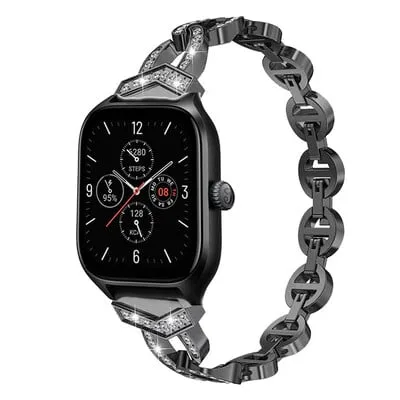 Bracelete milanesa em aco inoxidavel para Amazfit GTS 4 Mini, Amazfit GTS 2 3 2e Milan magnetna