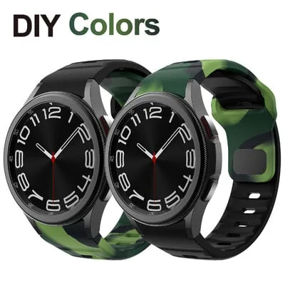 Bracelete de silicone para Samsung Galaxy Watch 6 5 Classic 47 mm, Galaxy Watch 6 5 Classic 47 mm Bracelete de silicone para Samsung Galaxy Watch 6 5 Classic 47 mm, Galaxy Watch 6 5 Classic 47 mm