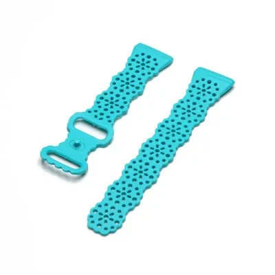 Bracelete para Fitbit Versa 4/ Sense 2/ Versa 3/ Sense Smart Strap Replacement Dressy Lace Strap Women Thin Bracelete para Fitbit Versa 4/ Sense 2/ Versa 3/ Sense Smart Strap Replacement Dressy Lace Strap Women Thin