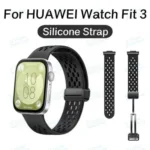 Bracelete de silicone magnetica para HUAWEI Watch Fit 3 silikonski magnetni, Huawei Watch Fit3 Correa