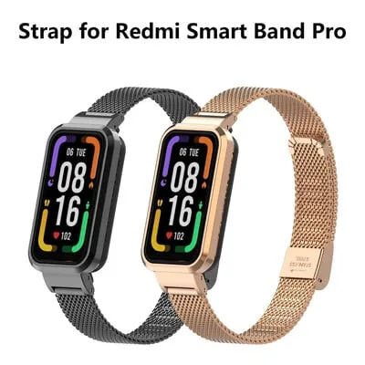 Capa protetora em aco inoxidavel para mi Band Pro, Redmi Band Pro