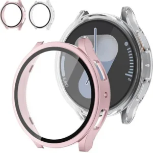 Pelicula de vidro em vidro temperado para Samsung Galaxy Watch 7/6/5/4 poklopac 44mm 40mm Full PC branik, Galaxy Watch 7