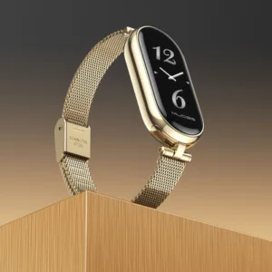 Bracelete em aco inoxidavel para Mi Band 9 8, Smart Band 8 7 5 6 4 3 NFC globalna verzija