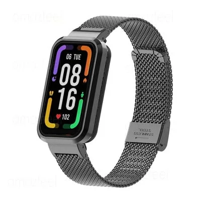 Capa protetora em aco inoxidavel para mi Band Pro, Redmi Band Pro