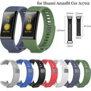 Bracelete de silicone para Amazfit Cor A1702, Huami Amazfit Cor A1702